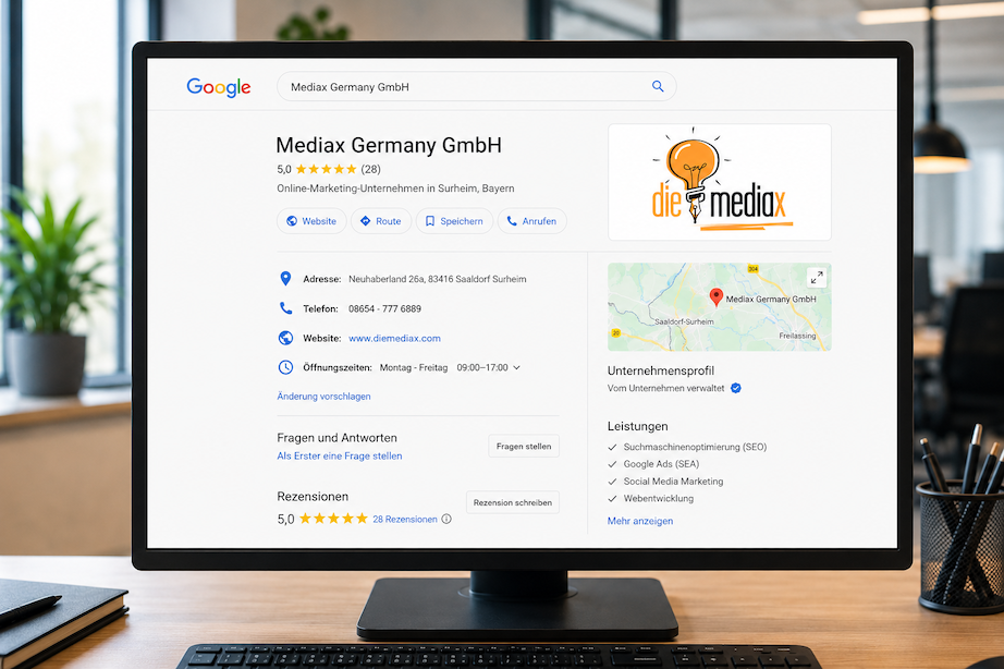 Social Media Betreuung - Google Unternehmensprofil